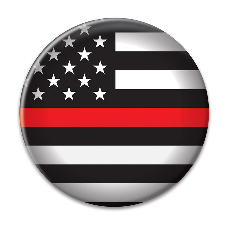 Firefighters Button – 2" – (1/Card) by Beistle for Patriotic Printed Buttons