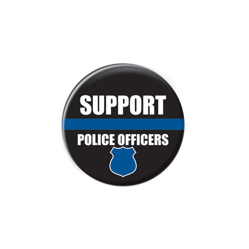 Support Police Officers Button – 2" – (1/Card) by Beistle for Patriotic Printed Buttons