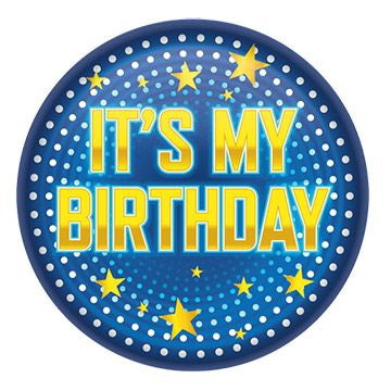 It's My Birthday Button – 2" – (1/Card) by Beistle Printed Buttons