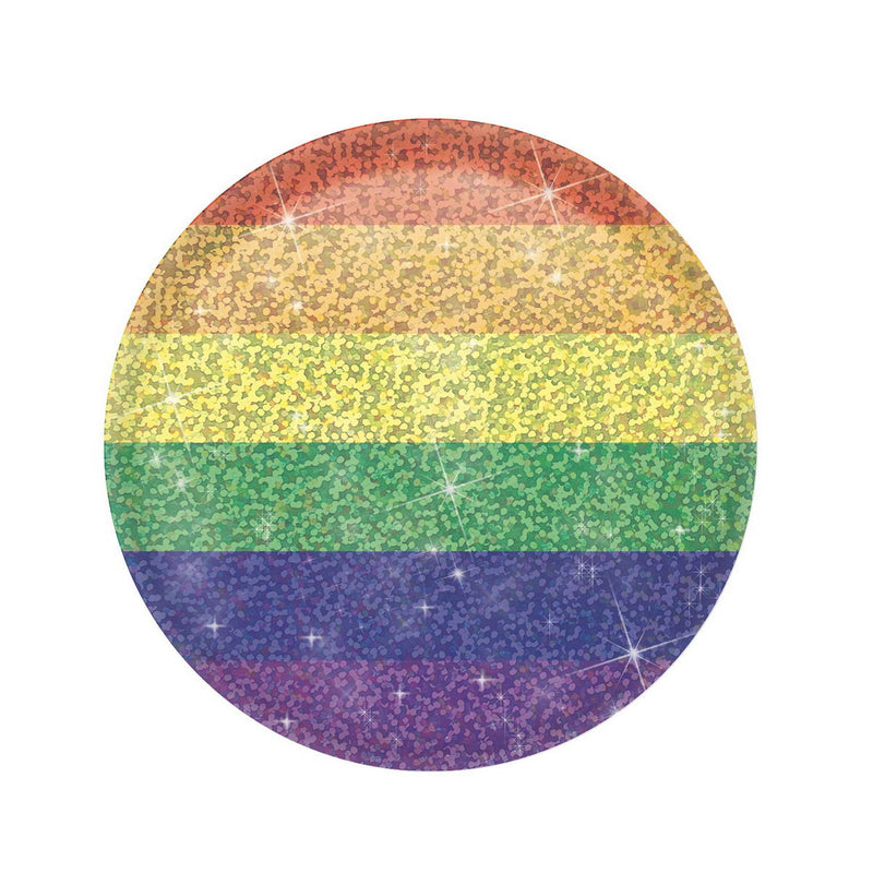 Rainbow Button – 2" – (1/Card) by Beistle Printed Buttons