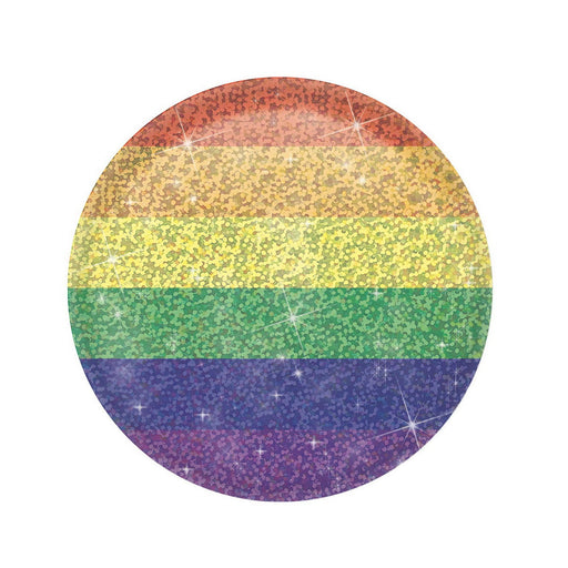 Rainbow Button – 2" – (1/Card) by Beistle Printed Buttons