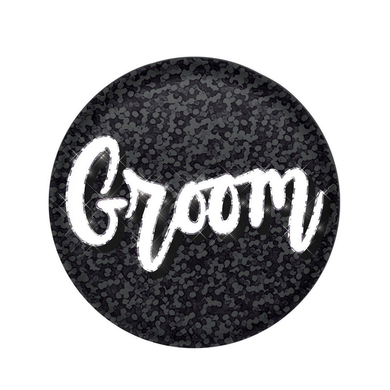 Groom Button – 2" – (1/Card) by Beistle for Wedding Printed Buttons