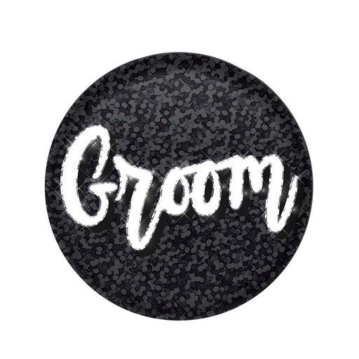Groom Button – 2" – (1/Card) by Beistle for Wedding Printed Buttons