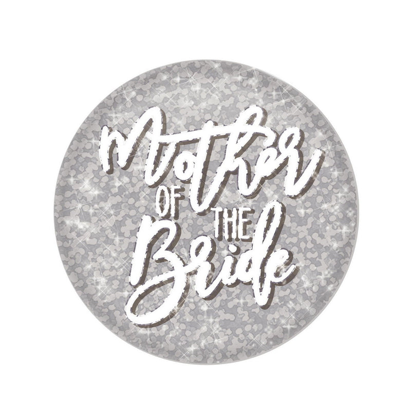 Mother of the Bride Button – 2" – (1/Card) by Beistle for Wedding Printed Buttons