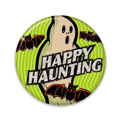 Vintage Halloween Ghost Button – 2" – (1/Card) by Beistle for Halloween-Vintage Printed Buttons