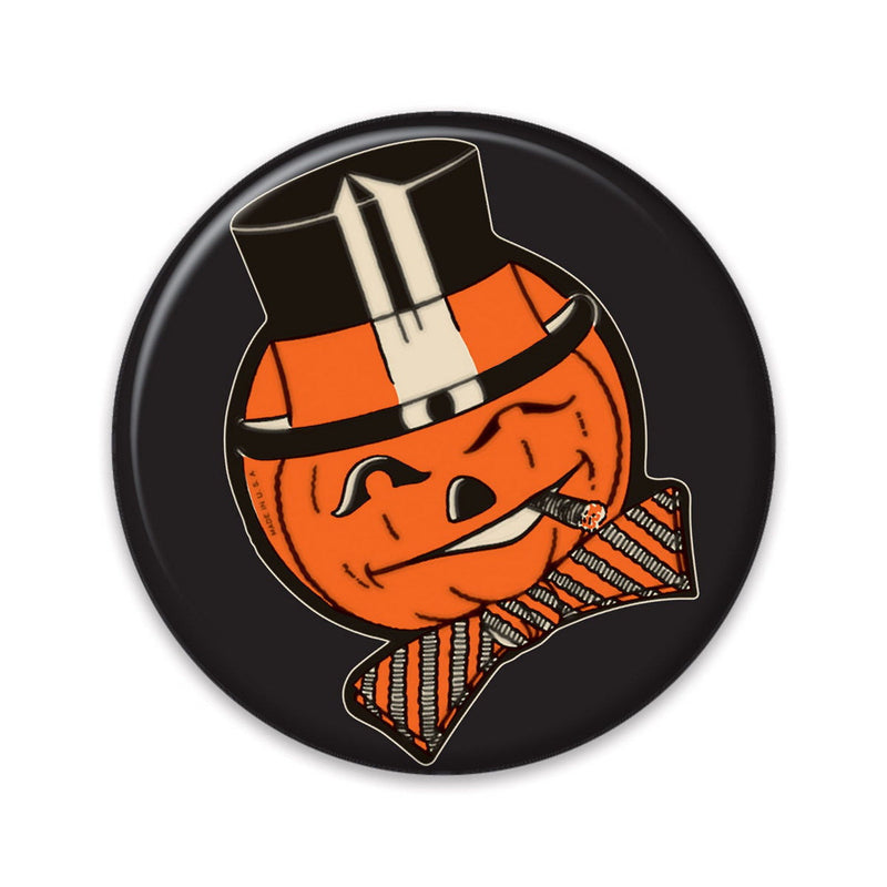 Vintage Halloween JOL Button – 2" – (1/Card) by Beistle for Halloween-Vintage Printed Buttons