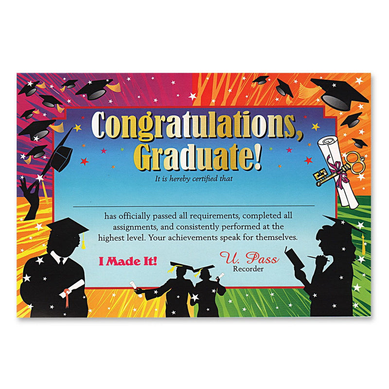 Congratulations Graduate Certificate – 5" x 7" by Beistle for Graduation Certificate Greetings