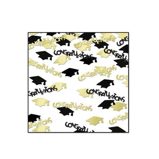 Congrats & Caps Confetti – (½ Oz/Pkg) by Beistle for Graduation Diploma Mill Confetti