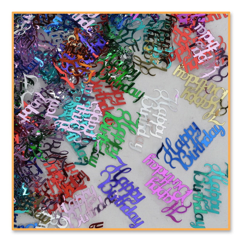 Fancy Happy Birthday Confetti – (½ Oz/Pkg) by Beistle Diploma Mill Confetti