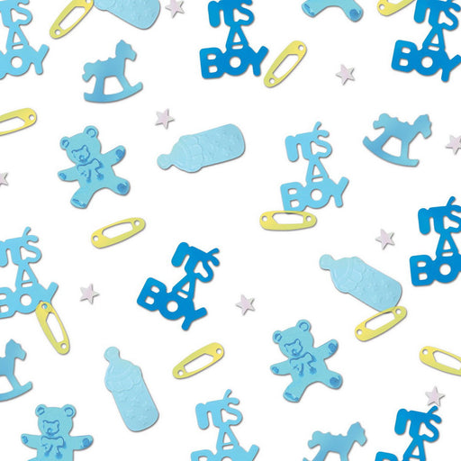 It's A Boy Confetti – (½ Oz/Pkg) by Beistle for Baby Shower Diploma Mill Confetti