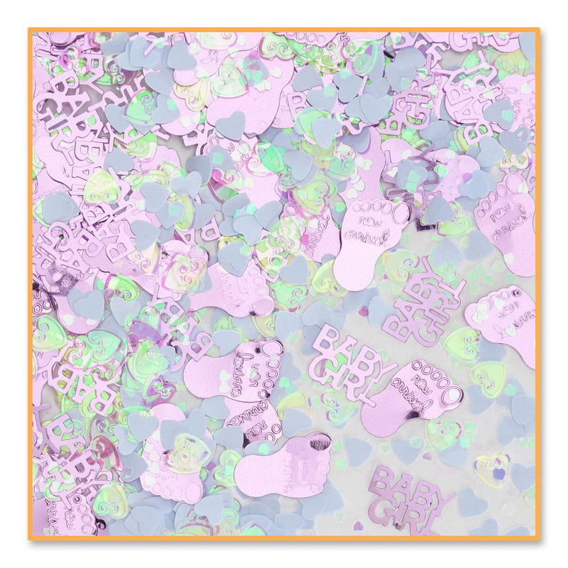 Baby Girl Confetti – (½ Oz/Pkg) by Beistle for Baby Shower Diploma Mill Confetti