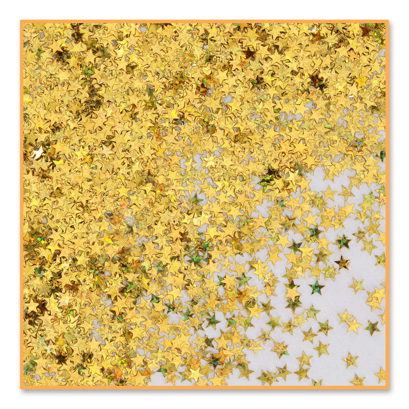 Gold Holographic Stars Confetti – (½ Oz/Pkg) by Beistle for General occasion Diploma Mill Confetti