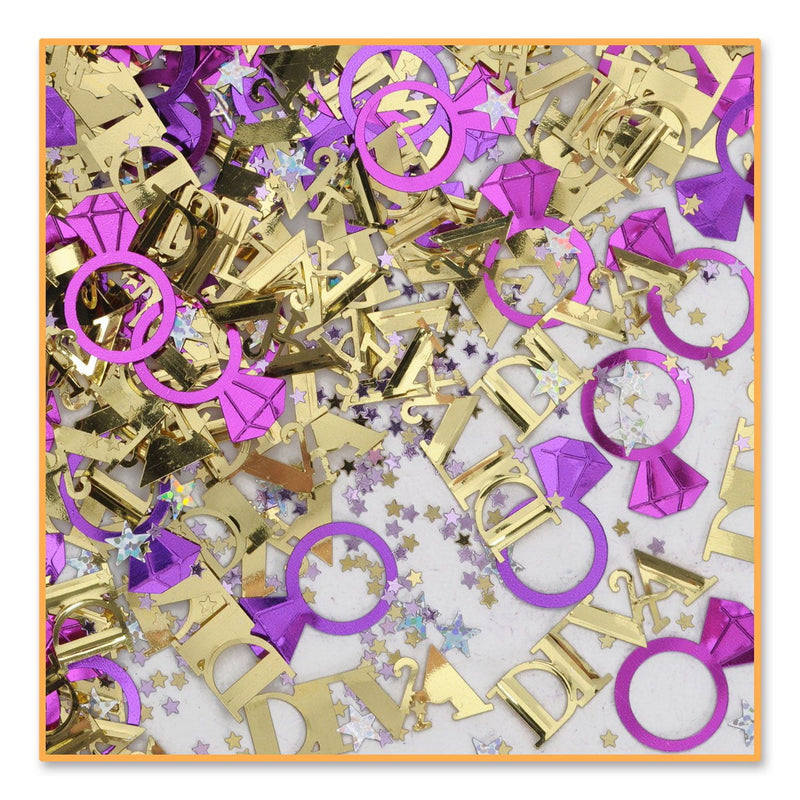 Diva Confetti – (½ Oz/Pkg) by Beistle for Bachelorette Diploma Mill Confetti