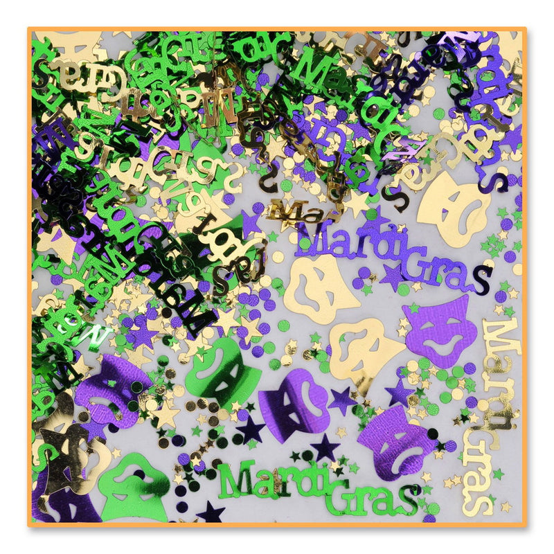 Mardi Gras Confetti – (½ Oz/Pkg) by Beistle Diploma Mill Confetti