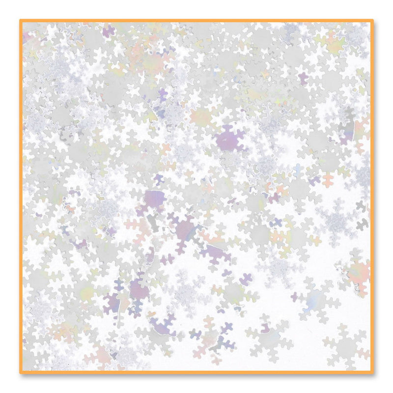 Iridescent Snowflakes Confetti – (½ Oz/Pkg) by Beistle for Christmas and winter Diploma Mill Confetti