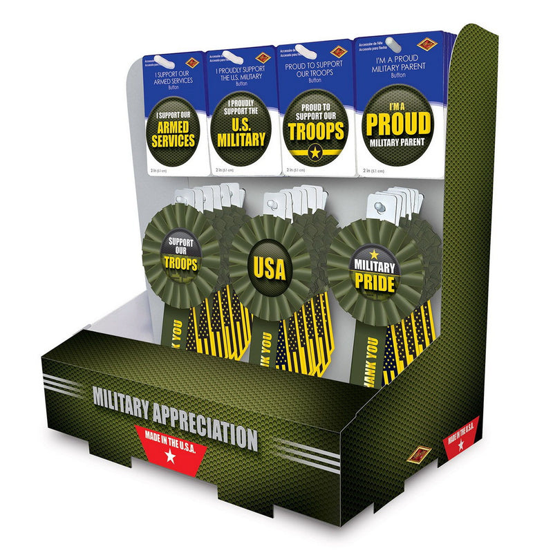 Military Appreciation Counter Display by Beistle for Patriotic Diploma Mill Display