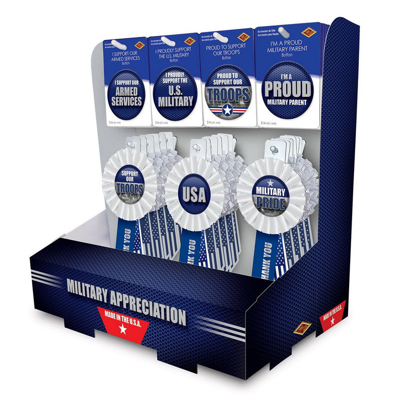 Military Appreciation Counter Display by Beistle for Patriotic Diploma Mill Display