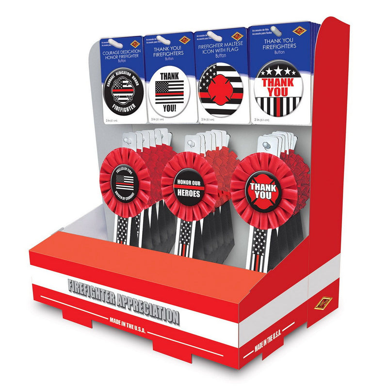 Firefighter Counter Display by Beistle for Patriotic Diploma Mill Display