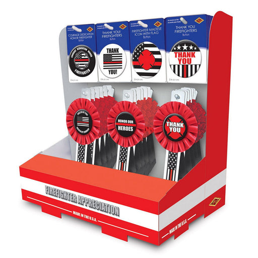 Firefighter Counter Display by Beistle for Patriotic Diploma Mill Display