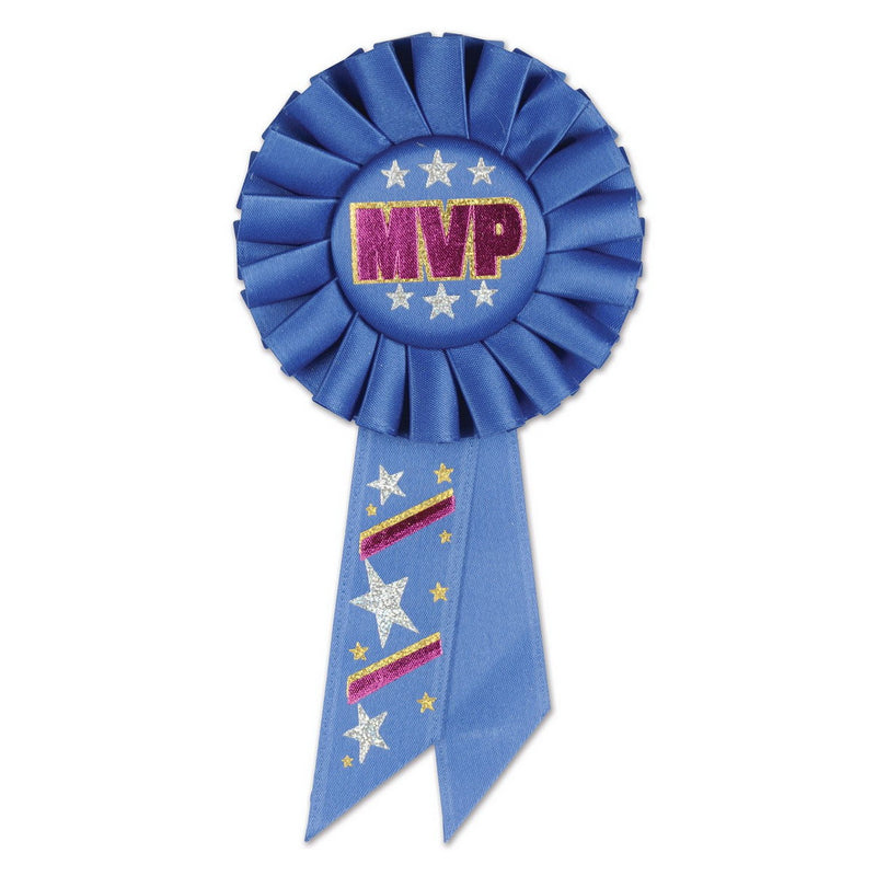 MVP Rosette – 3¼" x 6½" by Beistle for Sports Rosettes