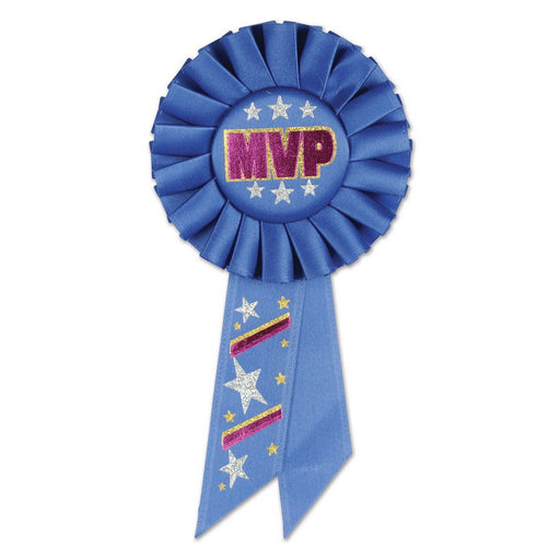 MVP Rosette – 3¼" x 6½" by Beistle for Sports Rosettes