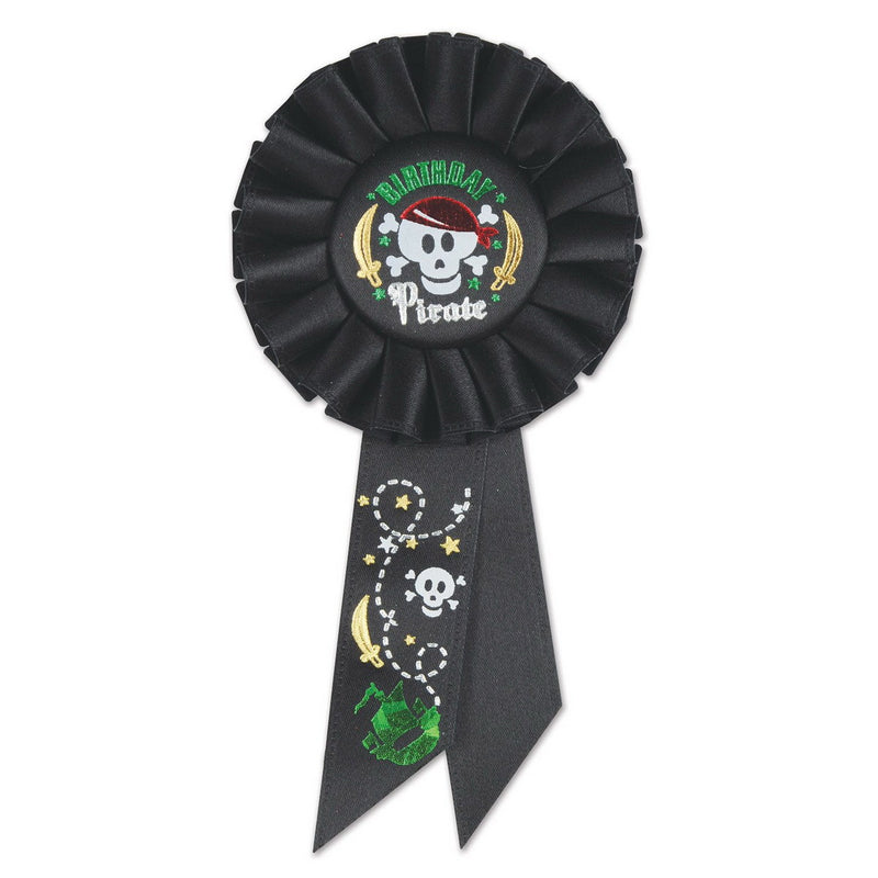 Birthday Pirate Rosette – 3¼" x 6½" by Beistle Rosettes