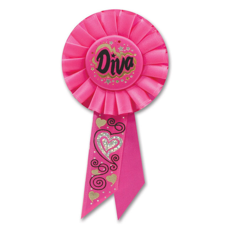 Diva Rosette – 3¼" x 6½" by Beistle for Bachelorette Rosettes