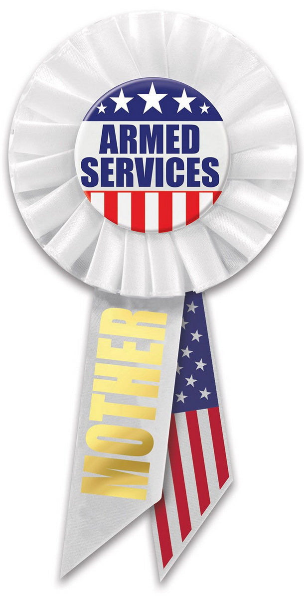 Armed Services Mother Rosette – 3¼" x 6½" by Beistle for Patriotic Rosettes