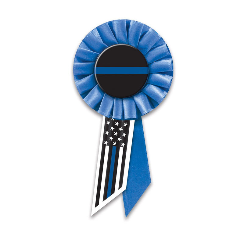 Law Enforcement Rosette – 3¼" x 6½" by Beistle for Patriotic Rosettes