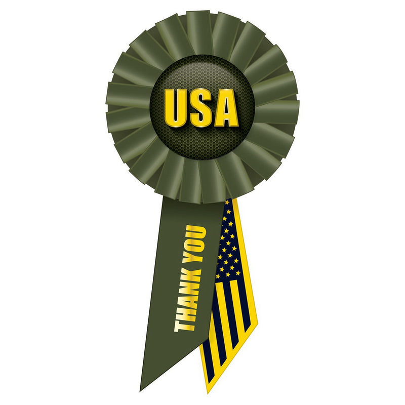 USA Rosette – 3¼" x 6½" by Beistle for Patriotic Rosettes