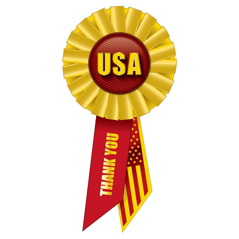 USA Rosette – 3¼" x 6½" by Beistle for Patriotic Rosettes