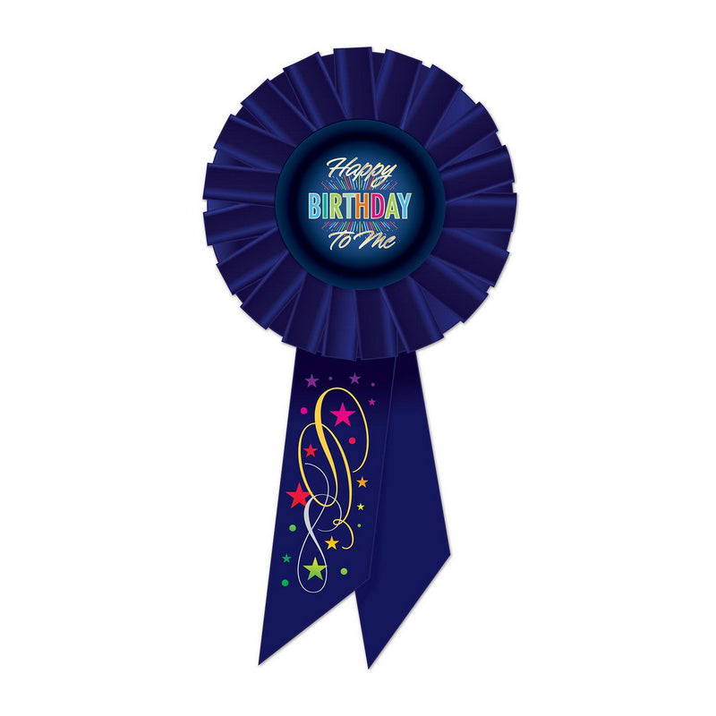 Happy Birthday To Me Rosette – 3¼" x 6½" by Beistle Rosettes