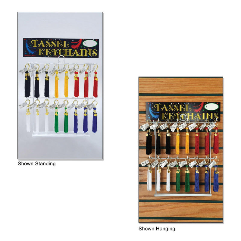 Tassel Keychain Asst - 192 Pcs by Beistle for General occasion Diploma Mill Display