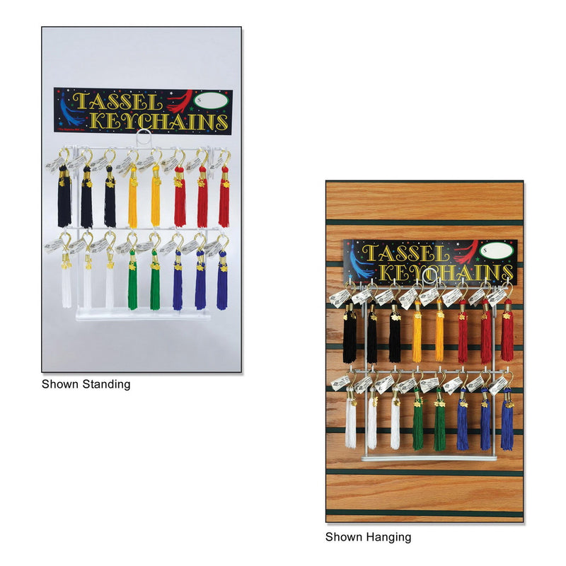 Tassel Keychain Asst - 96 Pcs by Beistle for General occasion Diploma Mill Display