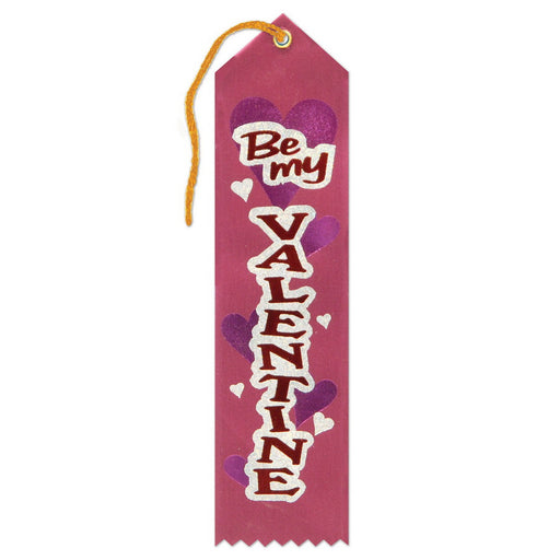 Be My Valentine Award Ribbon – 2" x 8" by Beistle for Valentines Award Ribbons
