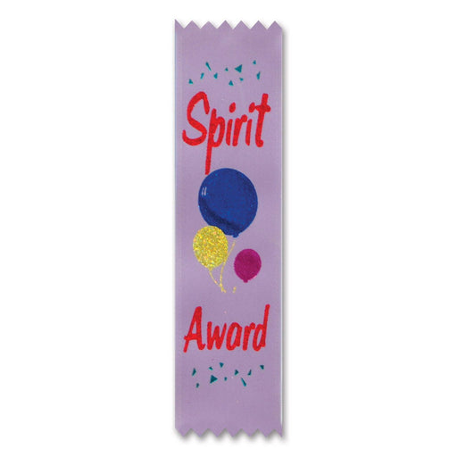 Spirit Award Value Pack Ribbons – 1½" x 6¼" – (10/Pkg) by Beistle for Sports Value Packs