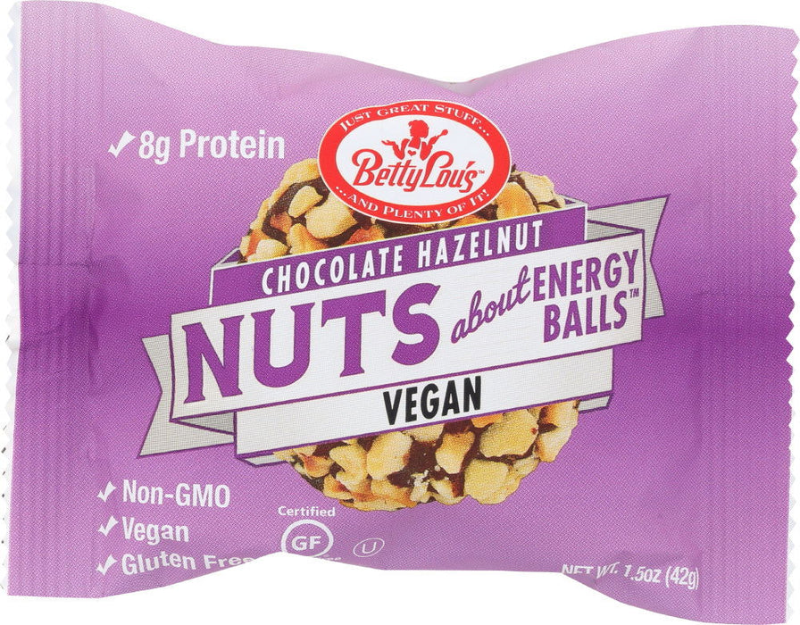 BETTY LOUS: Chocolate Hazelnut Energy Balls, 1.5 oz - No Brand For Less 