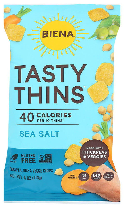BIENA: Crisps Tasty Thins Sea Sl, 4 OZ - No Brand For Less