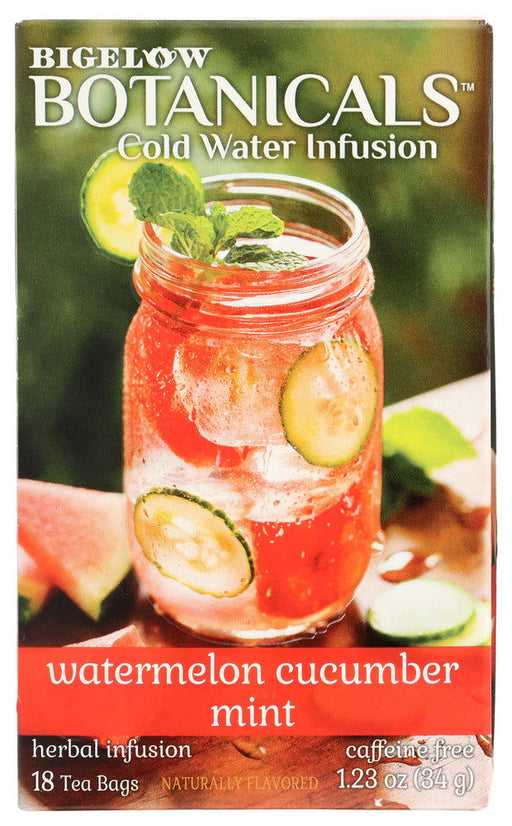 BIGELOW: Watermelon Cucumber Mint Cold Water Infusion Tea, 1.23 oz - No Brand For Less
