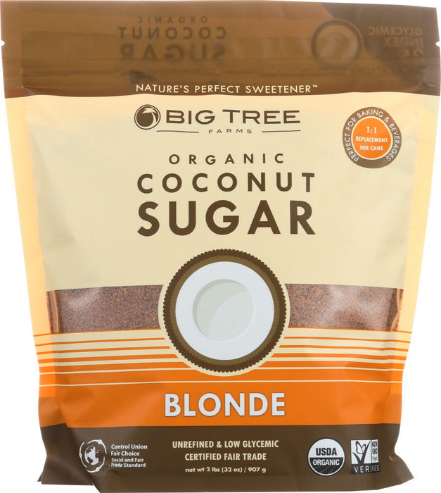 BIG TREE FARMS: Organic Coconut Sugar Blonde, 32 oz - No Brand For Less 