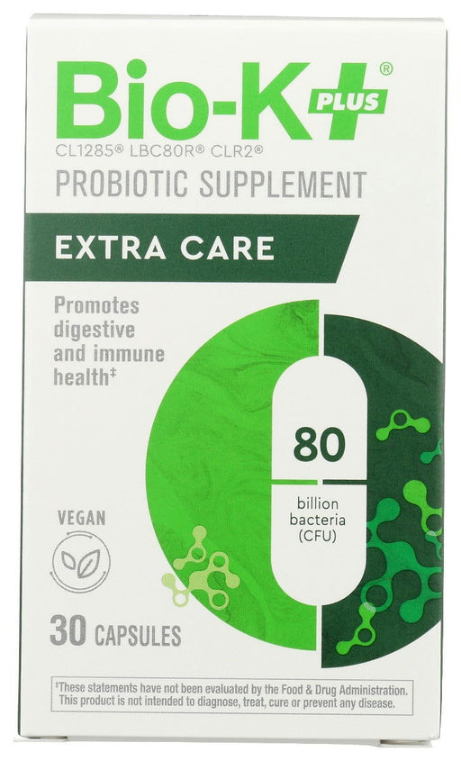 BIO-K: Probiotic Extra Care 80 Billion, 30 cp - No Brand For Less 