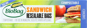 BIOBAG: Resealable Sandwich Bags, 25 bg - No Brand For Less