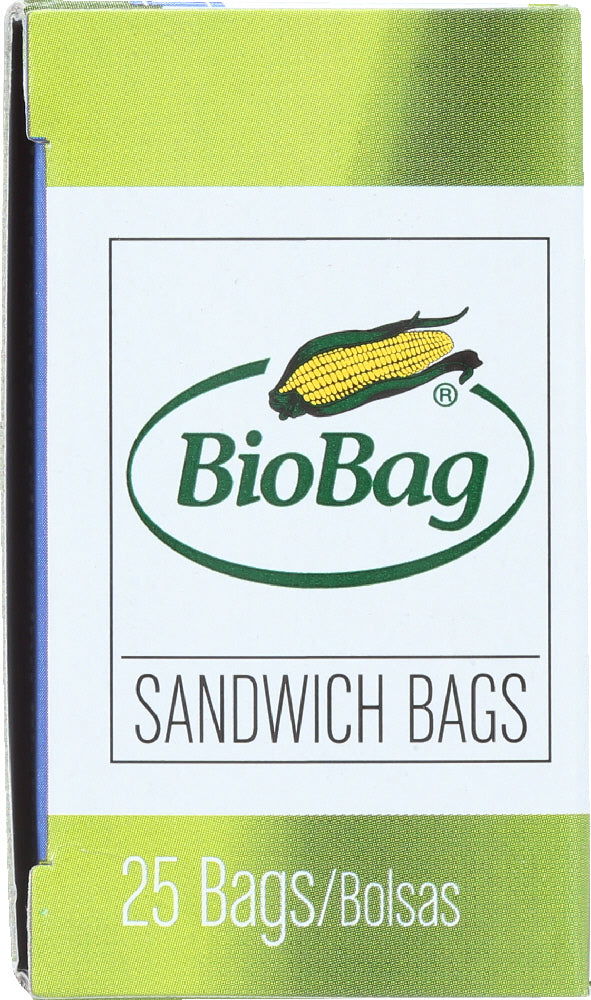 BIOBAG: Resealable Sandwich Bags, 25 bg - No Brand For Less