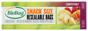 BIOBAG: Snack Size Resealable Bags, 30 bg - No Brand For Less