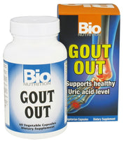 BIO NUTRITION: Gout Out, 60 vegetarian capsules - No Brand For Less