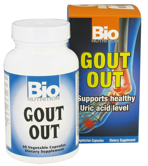 BIO NUTRITION: Gout Out, 60 vegetarian capsules - No Brand For Less
