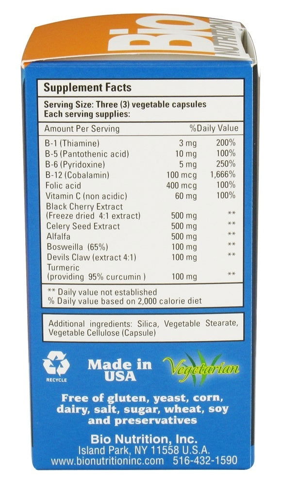 BIO NUTRITION: Gout Out, 60 vegetarian capsules - No Brand For Less