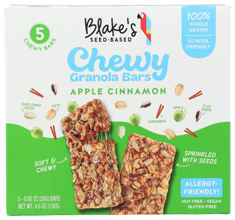 BLAKES SEED BASED: Apple Cinnamon Chewy Granola Bars, 4.6 oz - No Brand For Less