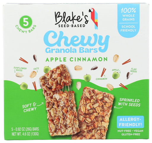 BLAKES SEED BASED: Apple Cinnamon Chewy Granola Bars, 4.6 oz - No Brand For Less