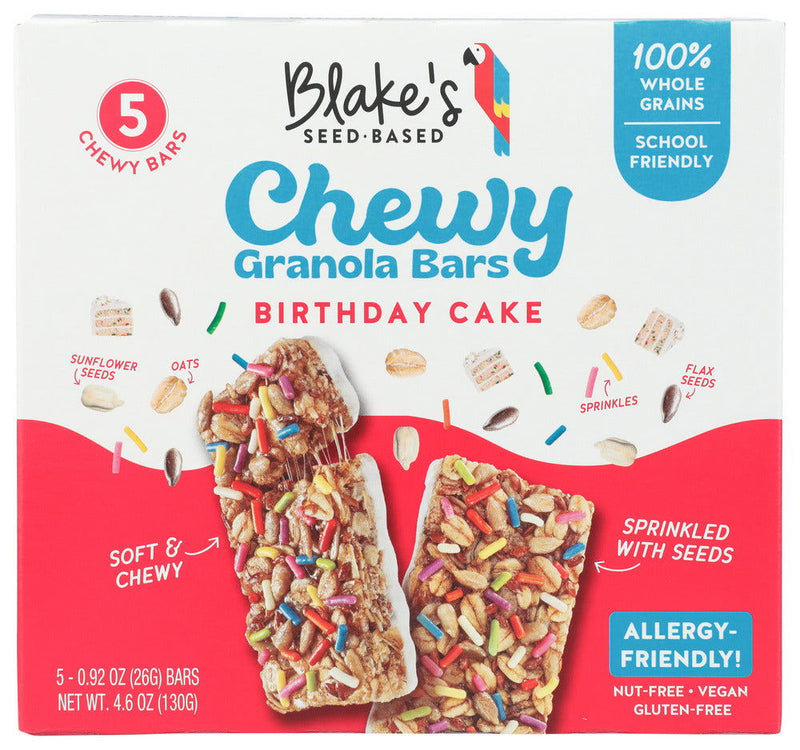 BLAKES SEED BASED: Birthday Cake Chewy Granola Bars, 4.6 oz - No Brand For Less